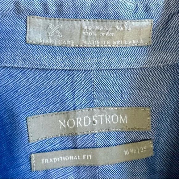 Men’s Nordstrom Dress Shirt Sz 16.5/35 - Picture 15 of 16